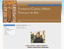 Tablet Screenshot of culturaymisionfranciscanos.com